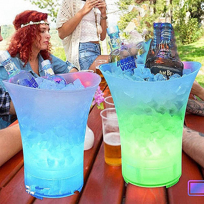 Balde Chelero ( 7 litros ) + Bluetooth + Luces Led Versión Premium