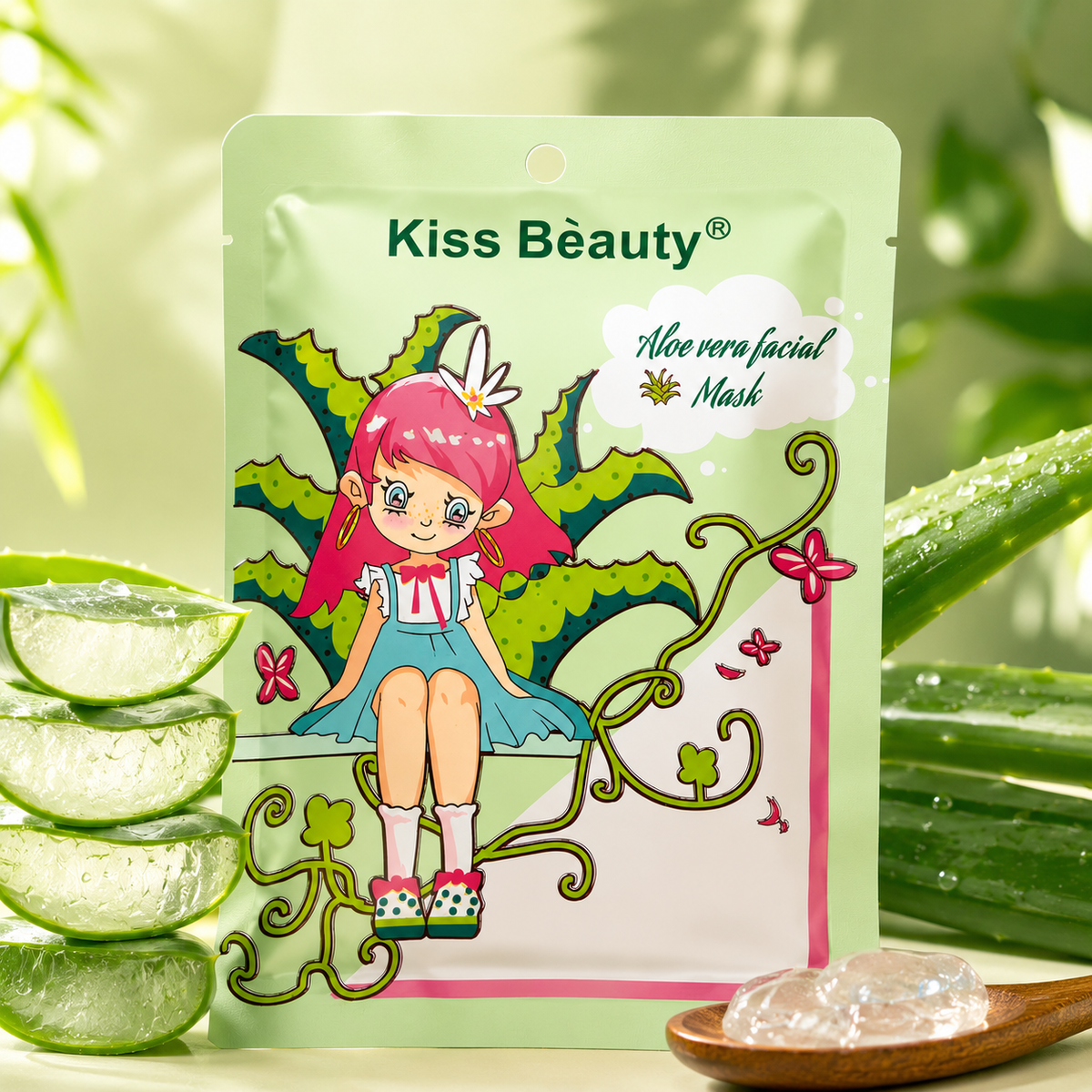 "PACK DE 2" Mascarillas Faciales de Aloe Vera