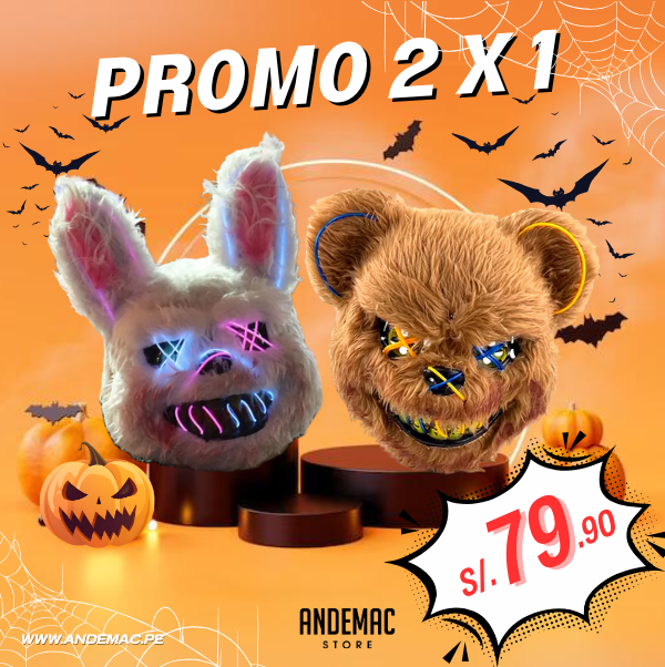 Mascara de Conejo y Oso diabólico