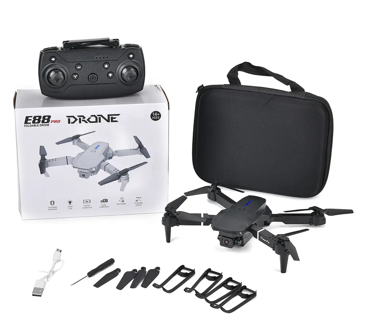 Dron E88 Pro PREMIUM Versión 2024