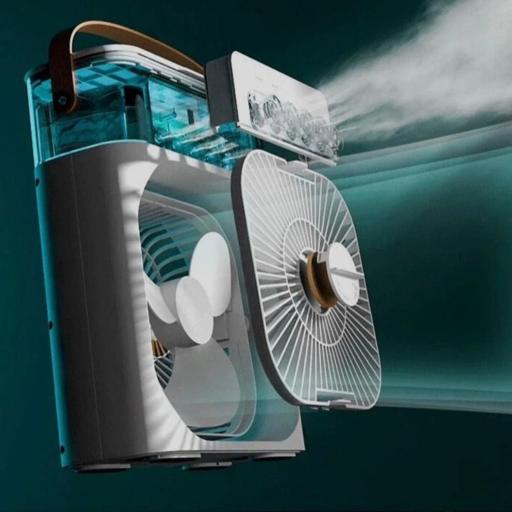 SUPER COOLER 3 en 1 ❄️ Ventilador, humidificador y aromatizante modelo 2025.