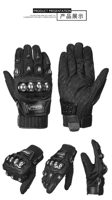 SUPER COMBO MOTERO DE GUANTES MADMOTOR + BARRAS NEON FOSFORESCENTES DE REGALO 🎁